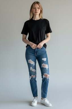 TOPSHOP Moto Hayden Jeans Size 26 Distressed W26 / L30